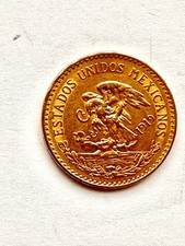 1919 20 pesos Mexican coin 15