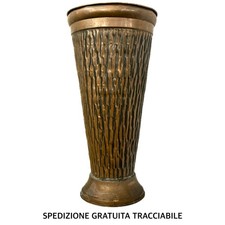 PORTAOMBRELLI IN VERO RAME Lavorato • Antico Vintage • Artigianato Arte Povera