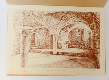♥ WALTER SCOTTI CRIPTA DELLA CATTEDRALE DI ANDRIA LITOGRAFIA OFFSET quadro