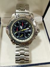 Kienzle Typhoon orologio da polso uomo crono cinturino acciaio elastico 830/0001