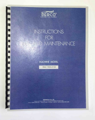 Manuale smerigliatrice albero