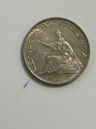 Rara moneta argento 500 - , lire