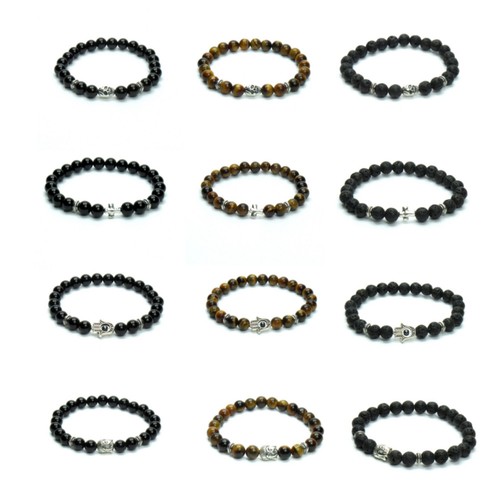 Bracciale pietre uomo - pietre, donna