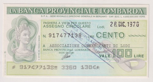 Miniassegni compensati 100 - miniassegni,