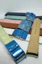 CINTURINO STAMPA ALLIGATORE SEMIRIBORDATO ANSA CURVA mm20 CHIUSURA DEPLO mm18