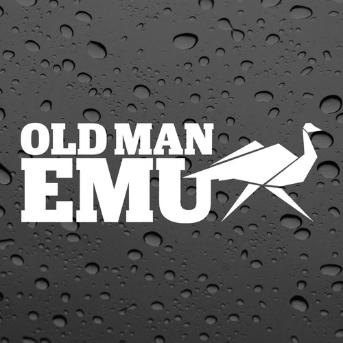 Old man emu coppia adesivi - emu,