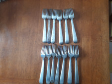 13 antiche forchette vintage colore argento Broggi d 'epoca