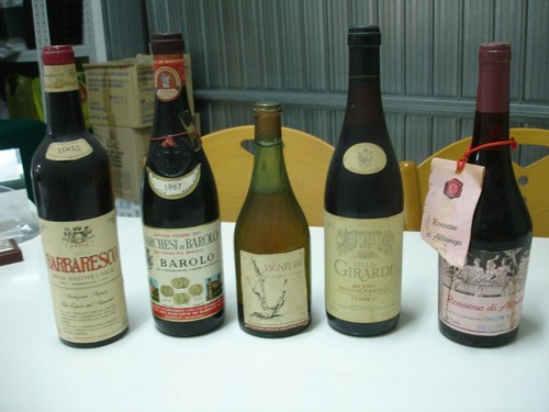 Lotto antiche bottiglie vino - , x