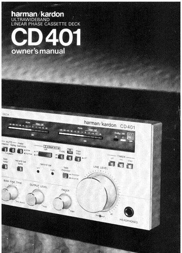 Harman kardon 401 cassette - harman,