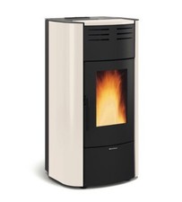 Termo stufa a pellet 5 stelle NORDICA EXTRAFLAME Raffaella Idro H18 5.0 avorio
