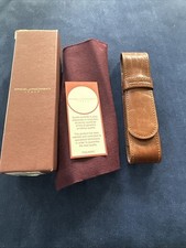 Piquadro Pen Case For 1 Pen Brown Leather