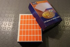 8.750 Etichetta Adesiva 28x15 mm ARANCIONE 250 Fogli Cartoleria Vintage Nos Tico