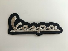Patch testo Vespa argento