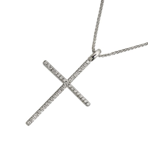 Collana damiani croce - damiani,