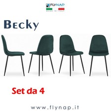 SET 4 SEDIE SEDIA CASA BAR