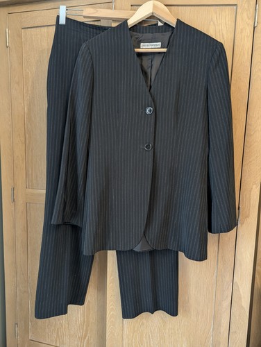 Tuta pantalone gessato - , vintage