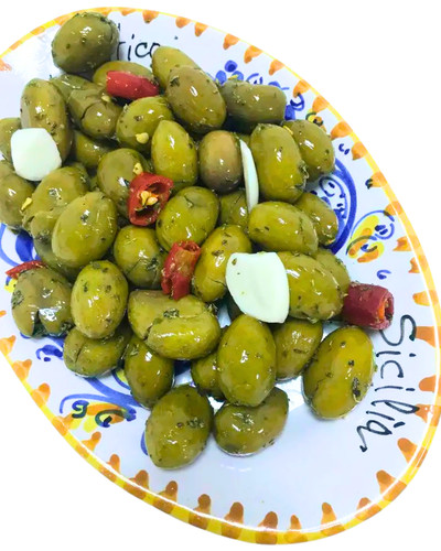 Olive verdi schiacciate kg - 1,