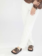 scarpe da donna scarpa ciabatte ciabattine Laura Biagiotti borchie bianco nero