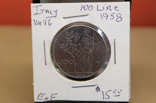 Italy 1958 100 - lire, km96