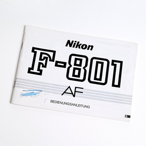 Nikon f801 manuale istruzioni - f801,