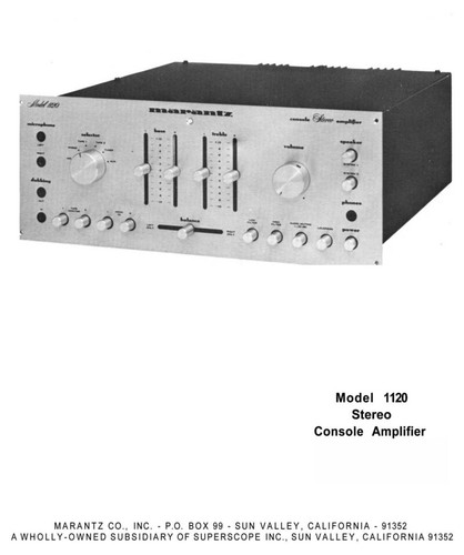 Amplificatore marantz 1120 - amplificatore,