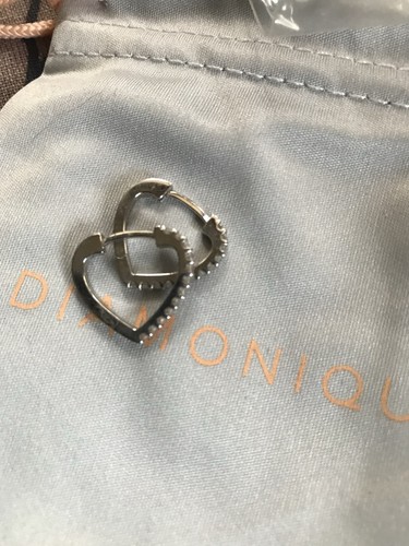 Orecchini huggie cuore argento - orecchini,