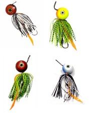 Kit 4 Esche Artificiali Kabura Pesca Vertical Jigging Light Dentice Mare 