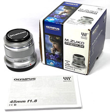 Olympus M.Zuiko obiettivo 45 mm f/1.8 micro 4/3 - argento #5910