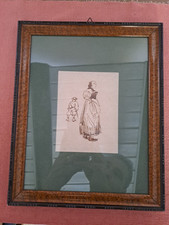 Antico quadro disegno inchiostro su carta, Pietro De Francisco (1873-1969)