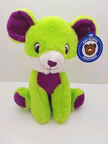 Peluche orso verde viola a - e,
