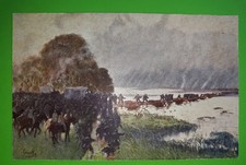 Cartolina -- Croce Rossa italiana illustrata pittore T. Cascella - 1915 ca.