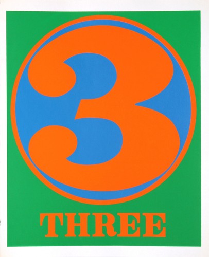 Robert indiana three - indiana, "three"