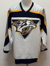 Maglia da hockey vintage anni 90 90'S CCM Nashville Predators NHL Usa streetwear