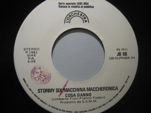 Stormy six macchina - stormy,