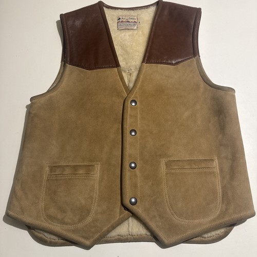 Gilet pelle vintage taglia m - ,