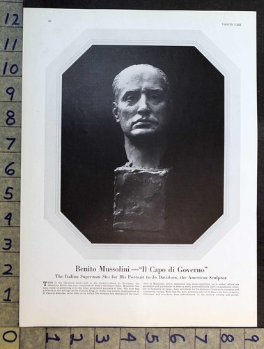 1927 benito mussolini capo - benito,