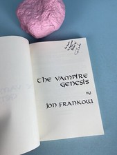 SIGNED 2006 The Vampire Genesis by Jon Fankow