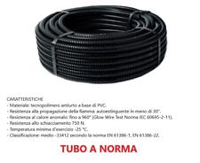 TUBO CORRUGATO FLESSIBILE NERO