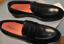 SANTONI COLL. MOCASSINI GOODYEAR 820,00 CART.10-42,5  7423720 NERO