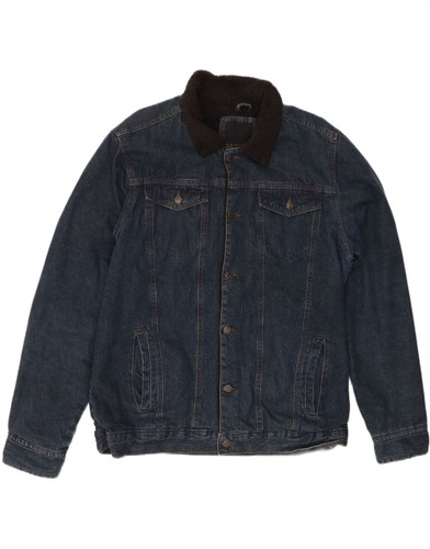 Giacca sherpa uomo denim
