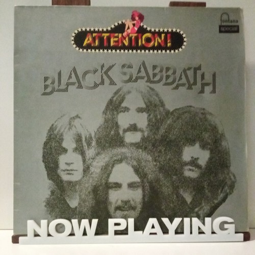 Black sabbath attention - black, 12"
