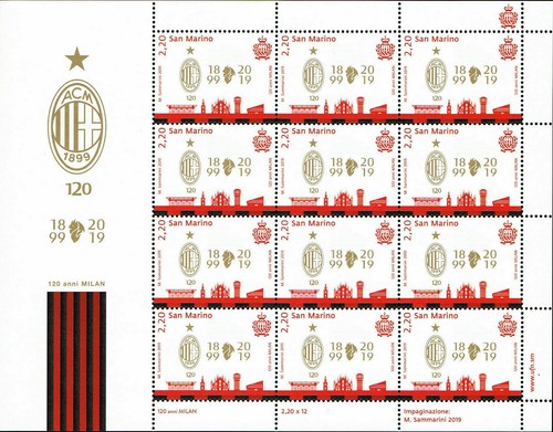 120 anni milan - 2019,