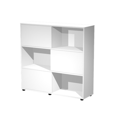 Libreria media con - 3, ante