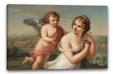 Tela/Cornice Stile di Angelica Kauffmann - La tentazione di Eros