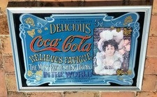 COCA COLA Delicious Grande Specchio pubblicitario cm 102 x 67  per Collezionisti