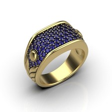 Elegante anello da uomo con