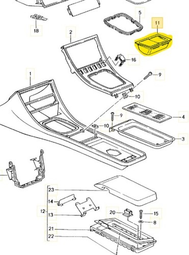 Portabicchieri per porsche 944 - portabicchieri,