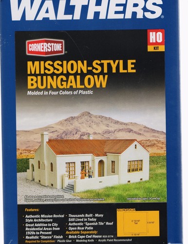Kit casa bungalow walthers - kit,