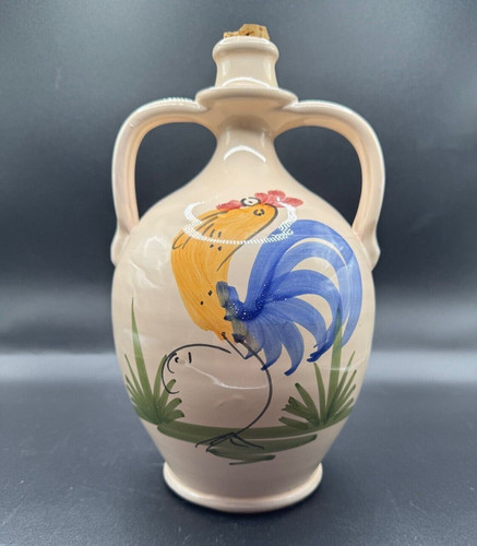 Vintage lamas rooster pottery - vintage,