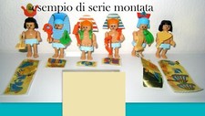 Egiziani 1996 - serie completa con cartina   = componibili sorpresine Kinder